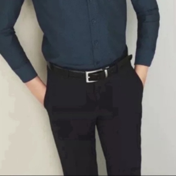 Nordstrom Boy's Kid's Black Brown Faux Leather Reversible Belt US Waist Size 26 - Picture 1 of 9